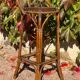 Pair of 1960s rattan stools from France.