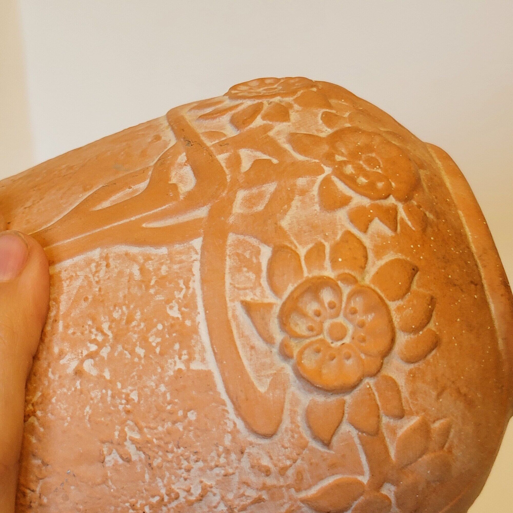Terracotta vase sunflower decoration 1910, art nouveau