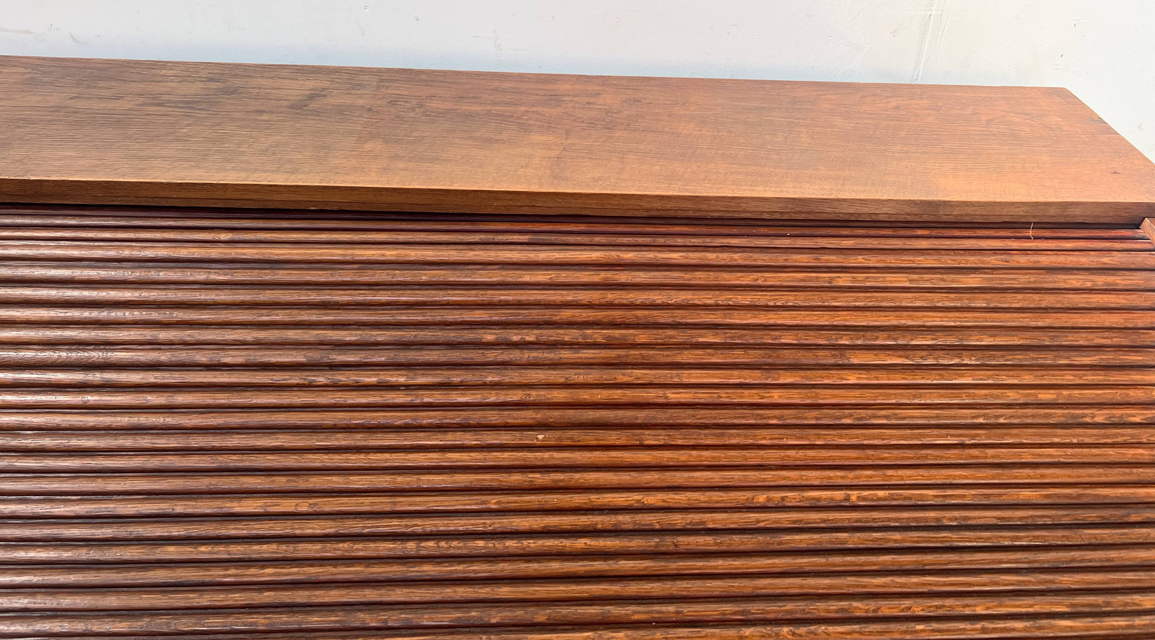 American desk in solid oak, 20th century