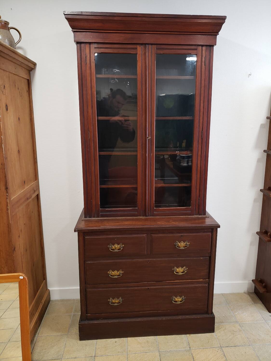 George III English commode library