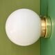 Vintage wall or ceiling light globe in white opaline.