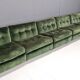 Modular velvet canapé Amanta by Mario Bellini for C&B Italia
