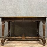 Louis XIII period desk in solid oak