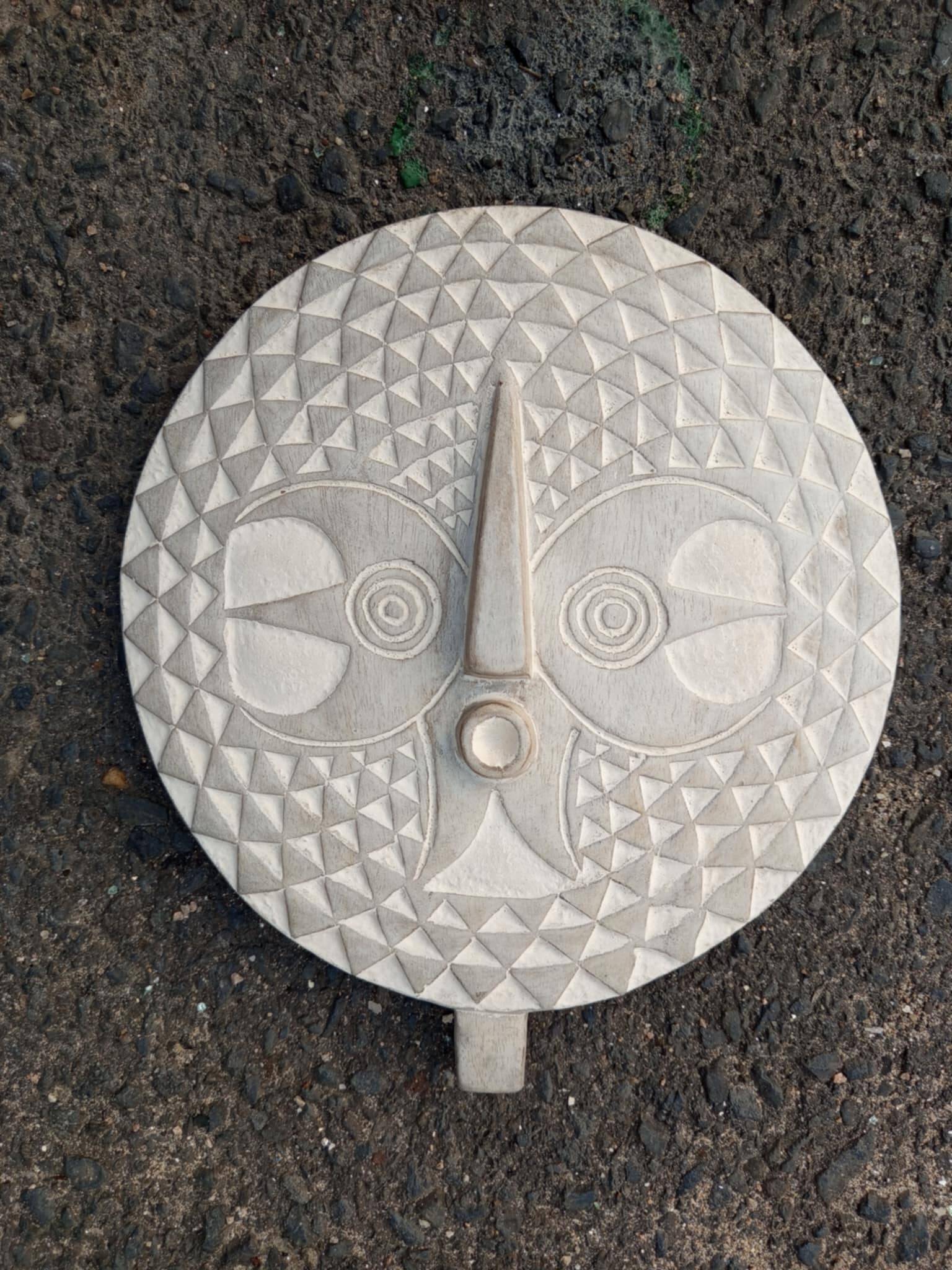 African Tribal Sun Mask Bwa/ Bobo Sun Mask