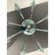 Glass Chandelier in Light Green Italian Art Glass