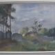 Henry Ottmann (1877-1927) Edge of the woods in the mist, signed pastel