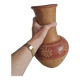 Antique handcrafted terracotta vase