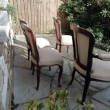 Set of 3 chairs and armchairs Louis XV
