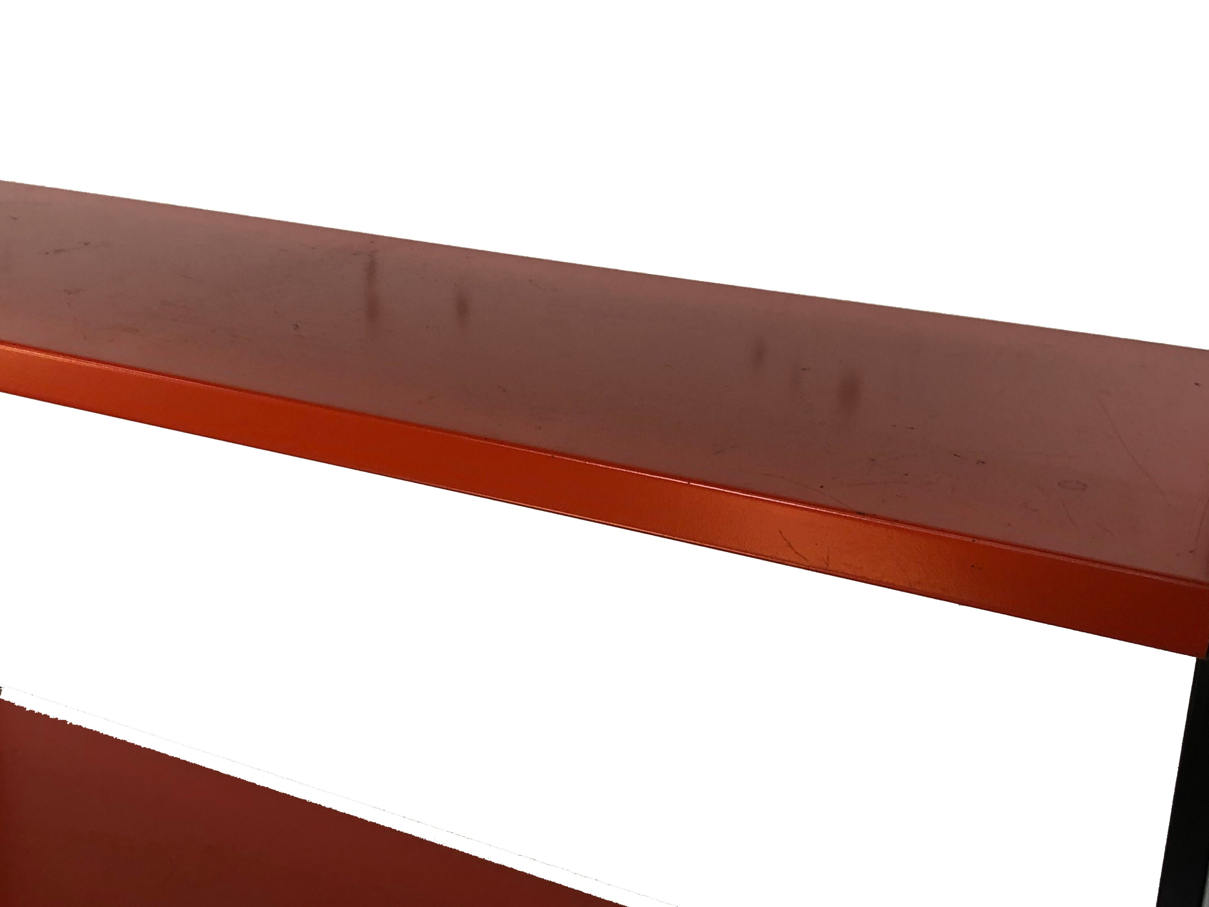 Tomado Holland vintage wall support black steel orange from the 1970s