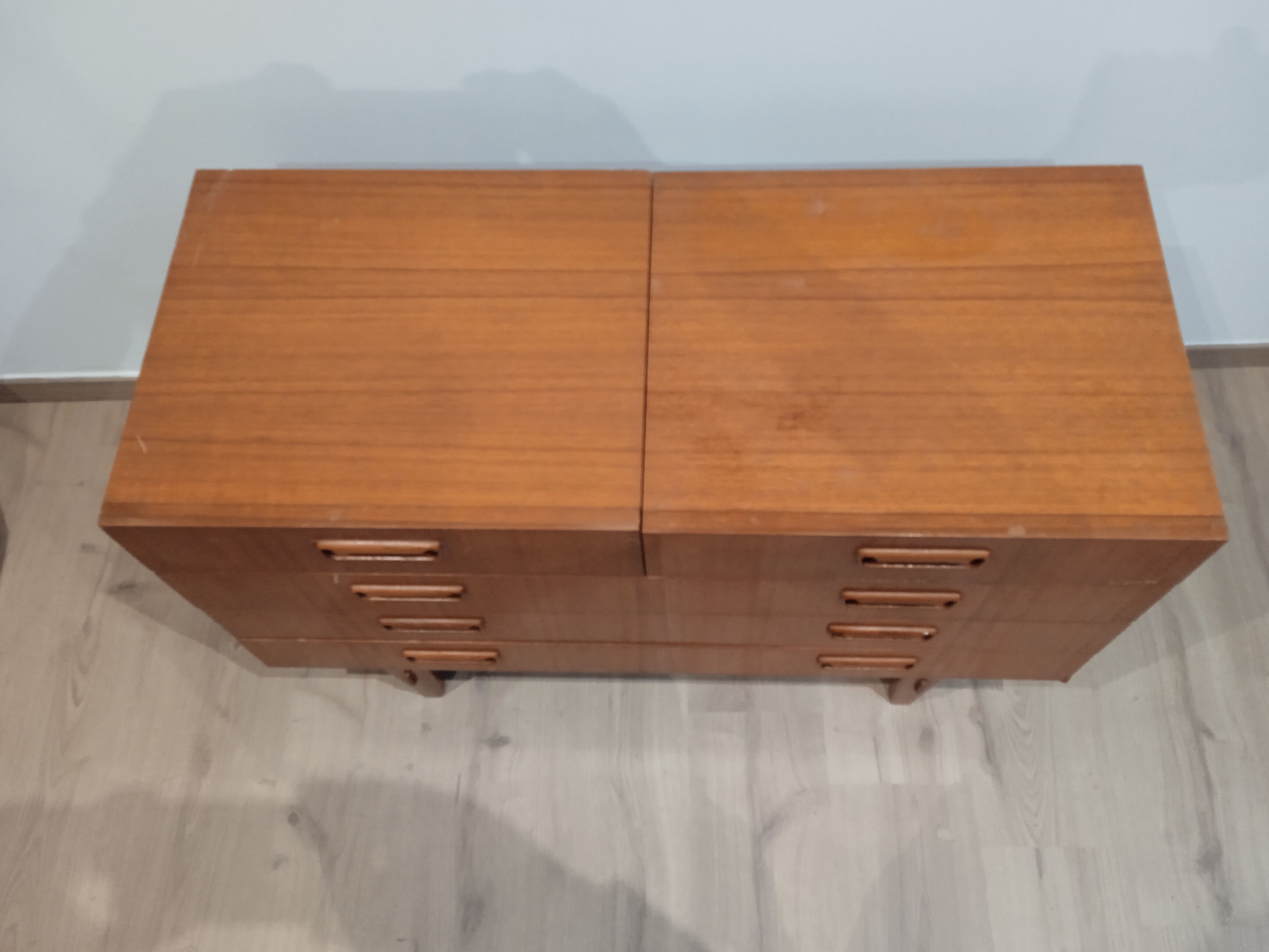 Chest of drawers tea table 60s scandinavian style