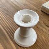 Vintage white ceramic candlestick