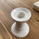 Vintage white ceramic candlestick