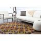 1970s Vintage Turkish Hand-Knotted Wool Cotton Yellow Area Rug 175x234