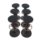 Vintage Heavy weight set of 6 Bar stools