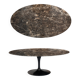 Original knoll tulip dining table (198x121cm) emperador glossy new condition!!
