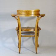 Thonet office chair No. 6150 from 1911, saddle wood seat - Bentwood -