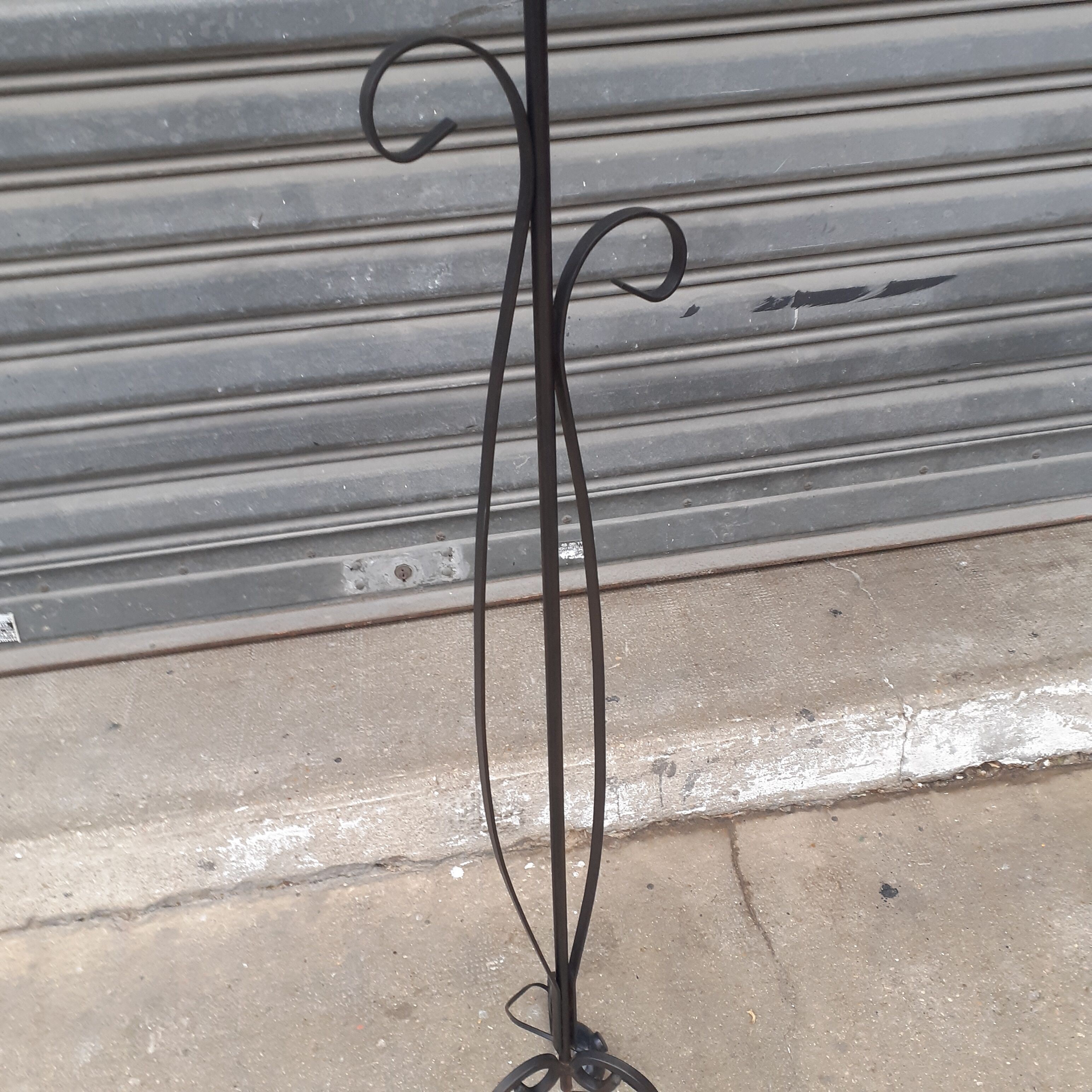 Wrought iron floor lamp