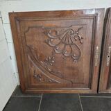 Paire de portes en bois sculpté en chêne