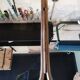 Solid brass triptych barber mirror