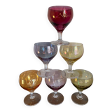 6 stemmed glasses