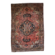 Handmade antique Persian Sarouk Farahan rug 4.1' x 6.3' (125cm x 192cm) 1880s