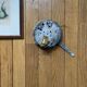 Ceiling light or half-moon wall sconce 20 cm white opaline glass 1960s 1970s