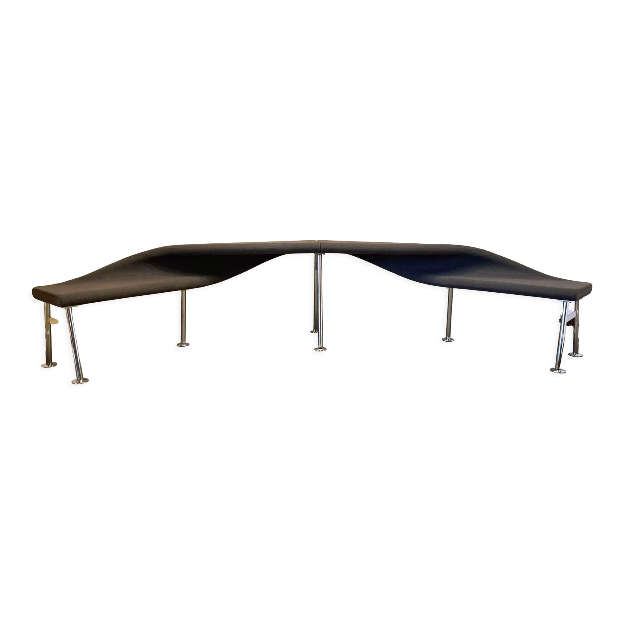 Large bench size 340 cm Scandinavian design.