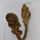 Golden brass wall hook
