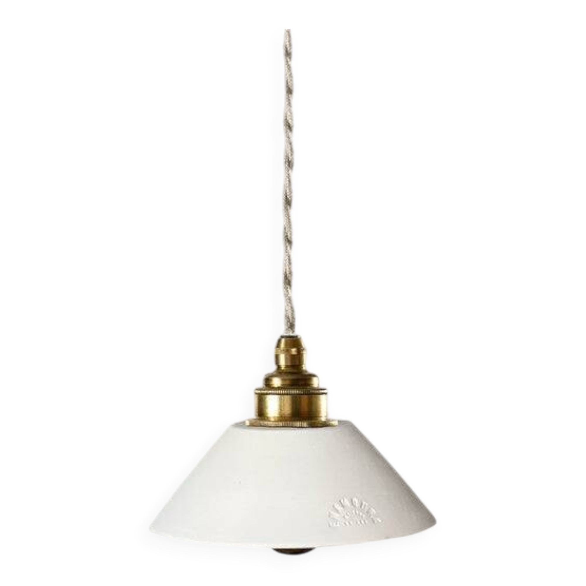 PITCHOUN - White terracotta - Pendant light