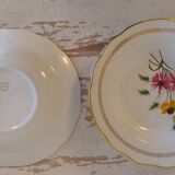 12 deep plates – Gien porcelain – Fanfare model – 1920s