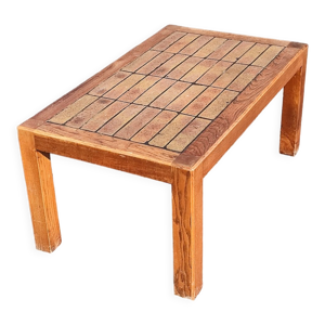 Table basse bois grès