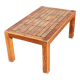Wood stoneware coffee table