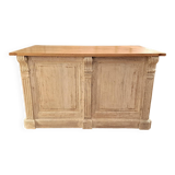 Late 19th century counter in patinated oak