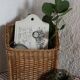 Rectangular wicker basket