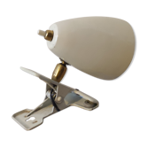 Lamp casserole reader lamp spot with ball joint clip brass vintage