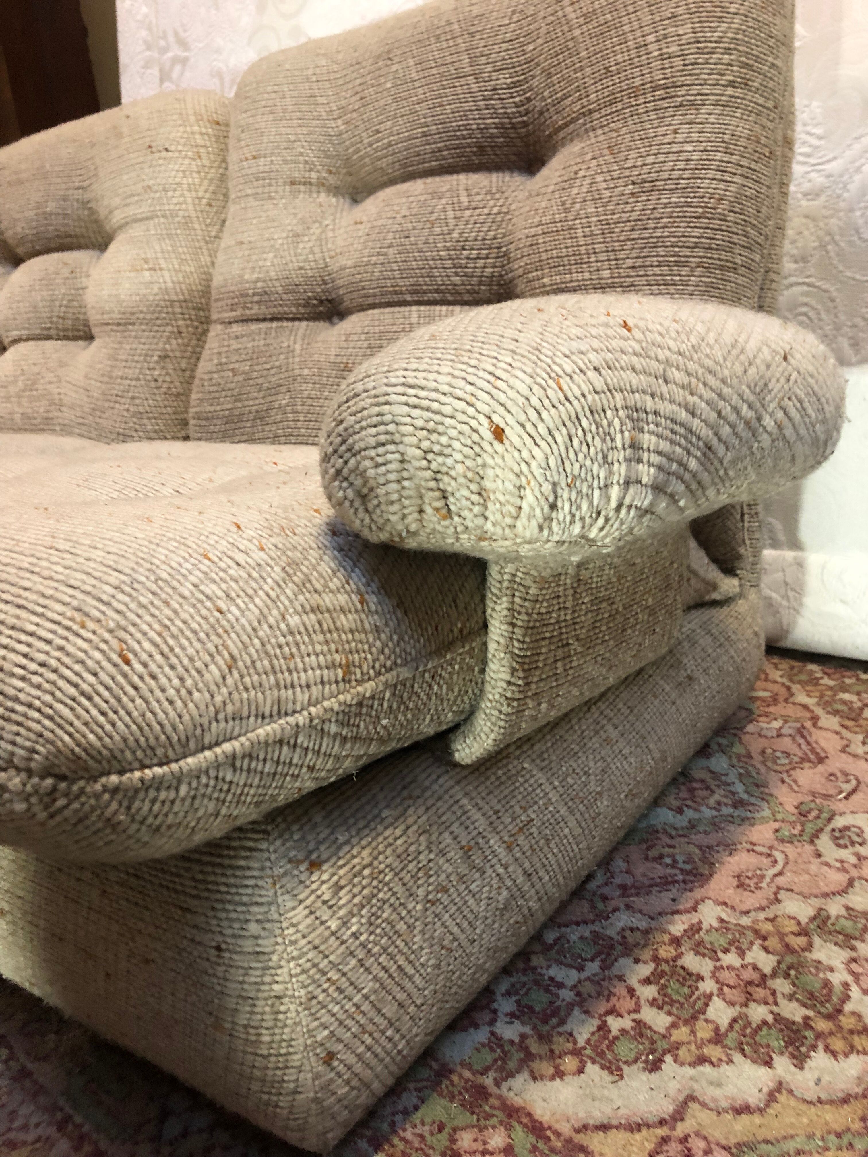 sofa 2 places fabrics steiner 1970