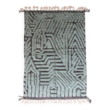 Water Green Textured Rug - 292 x 202 cm