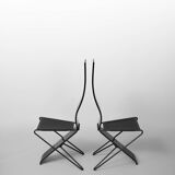 Pair of postmodern chairs, Pietro Arosio