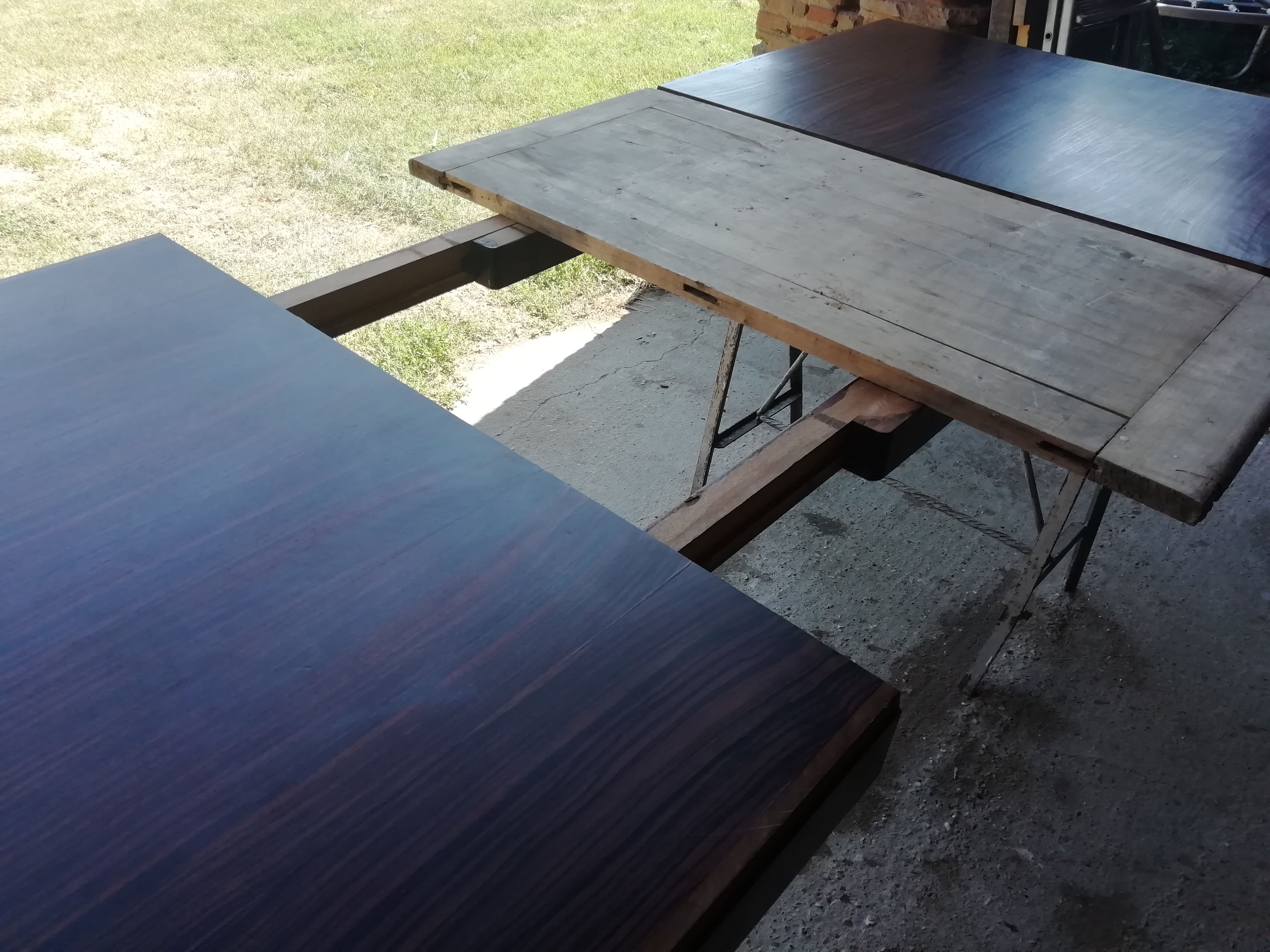Art Deco dining room extension table