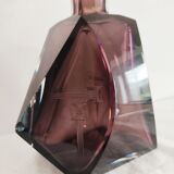 Val Saint Lambert crystal amethyst-coloured carafe