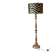 Vintage turned wooden floor lamp