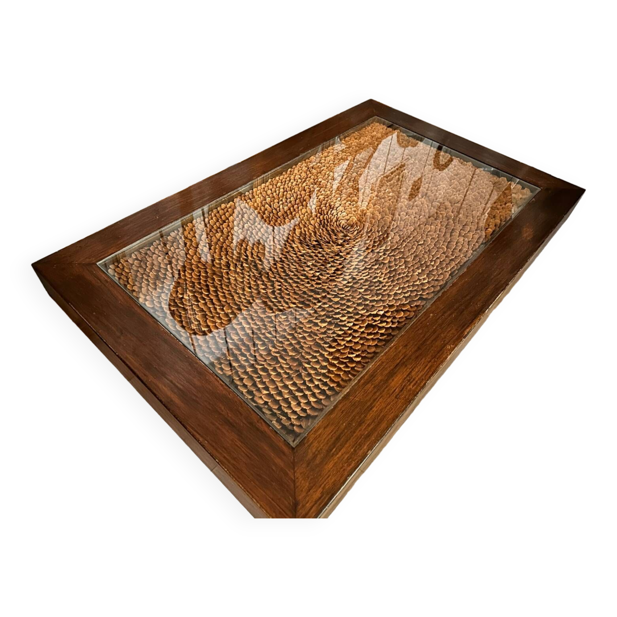 Vintage pine scale coffee table