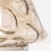 Plafonnier Midcentury en Verre Fumé, Sputnik, Allemagne