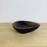 Scandinavian teak triangle cup from the 60s