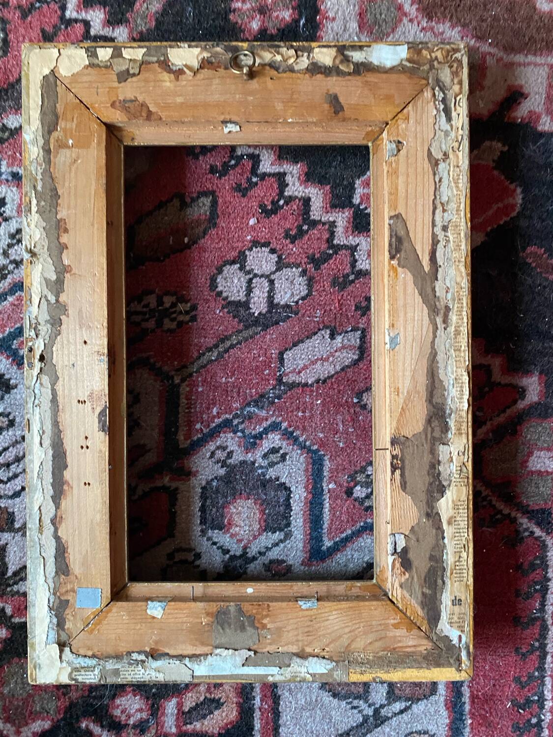 Old gilded wood frame.