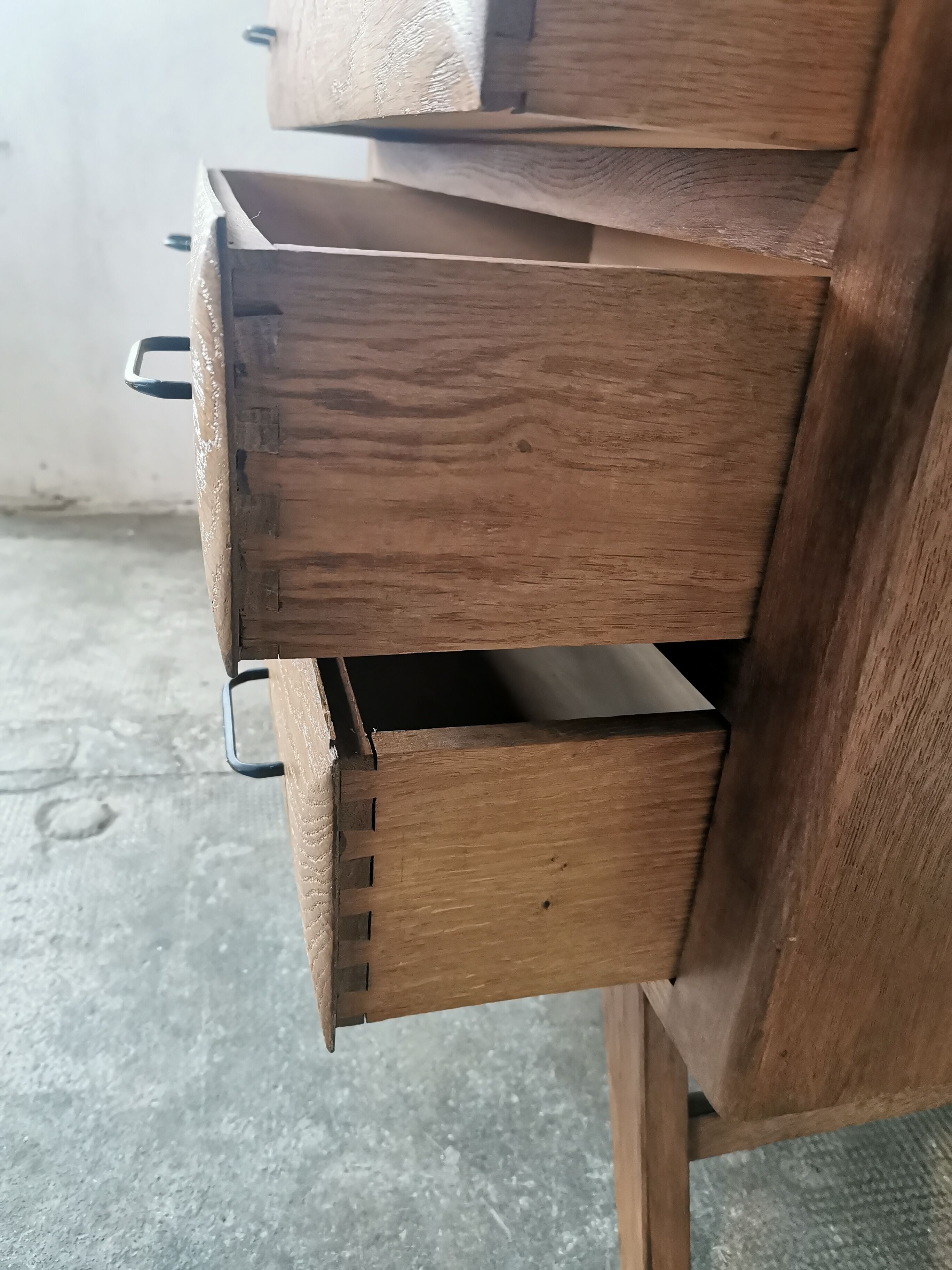 50's chest of drawers, compass feet