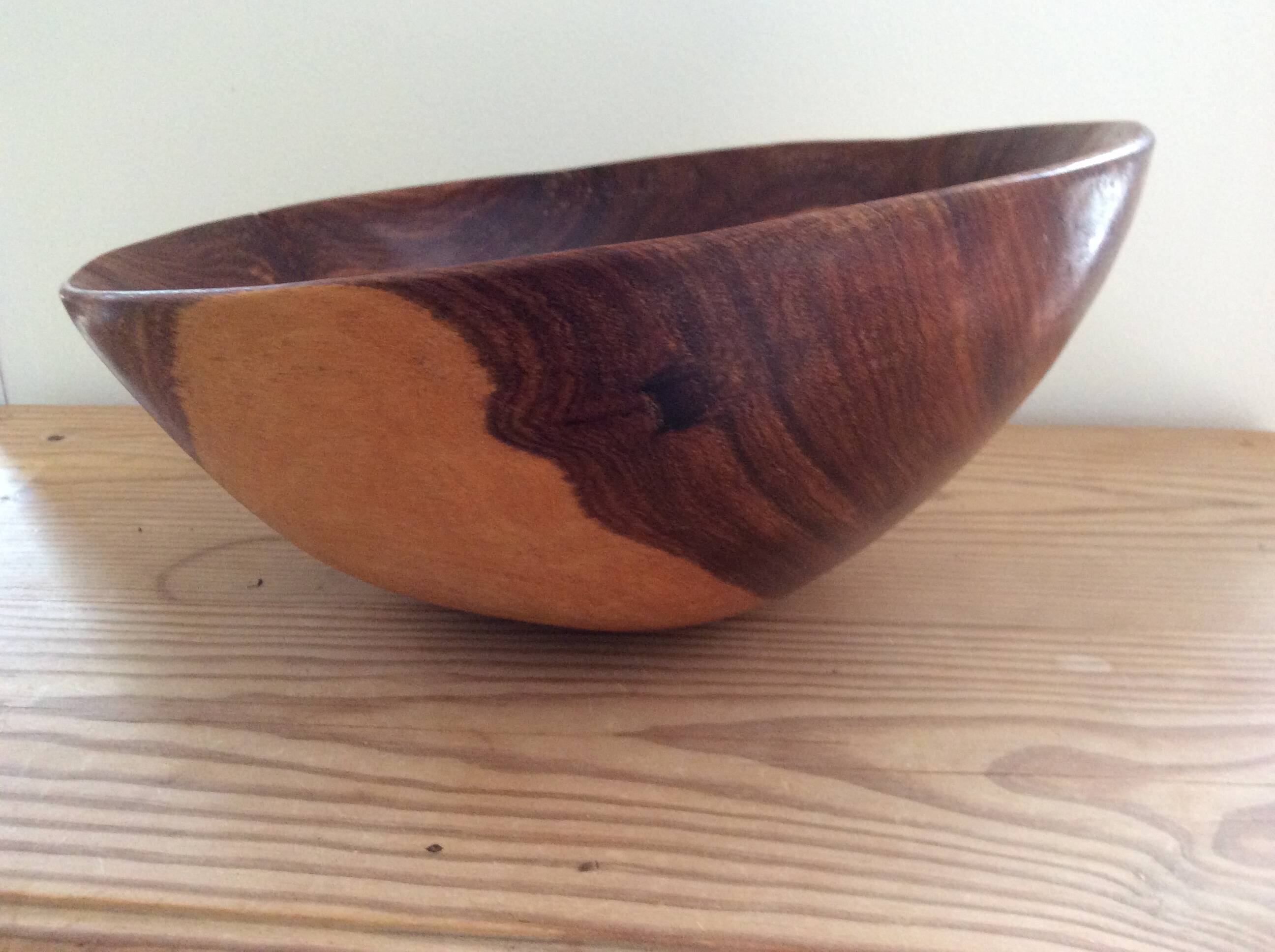 Wooden salad bowl
