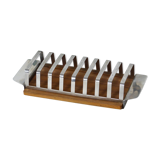Porte-toasts teck et inox