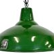 Industrial Green Enamel Factory Lamp from Benjamin, 1960s