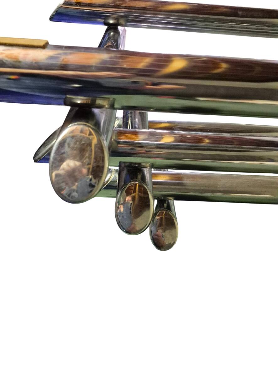 Willy Rizzo table 1970 chrome metal and glass